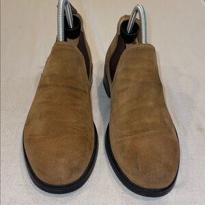 Bed|Stü Men's Tan Suede Slip-on Chelsea ankle boots SZ 9 GUC